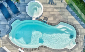 ROUND SPA fiberglass spa model for pool and wellness add-on planning